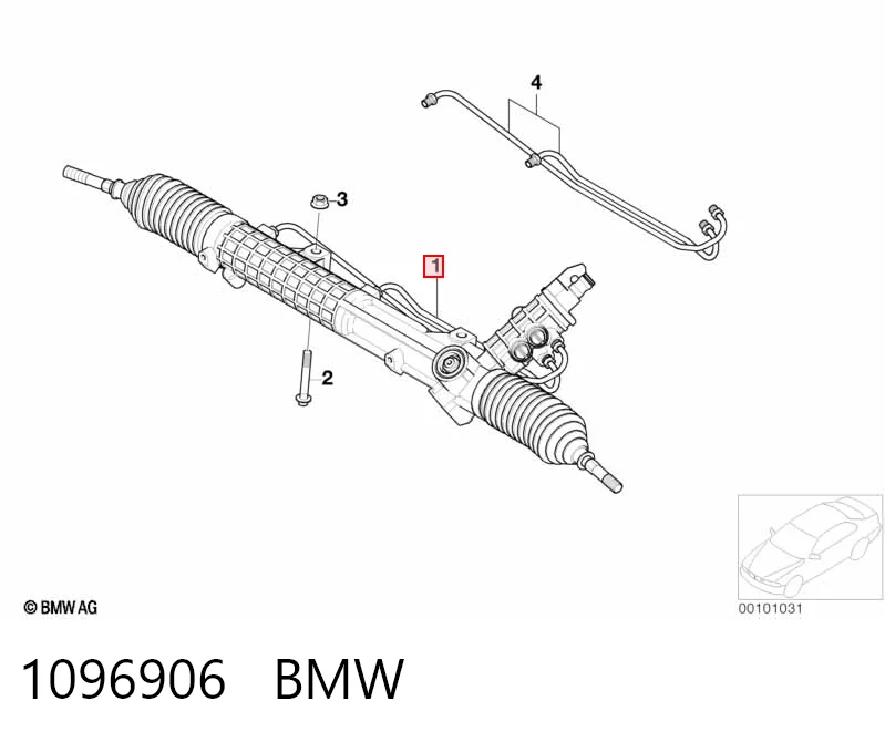 1096906 BMW Listwa kierownicza (maglownica)
