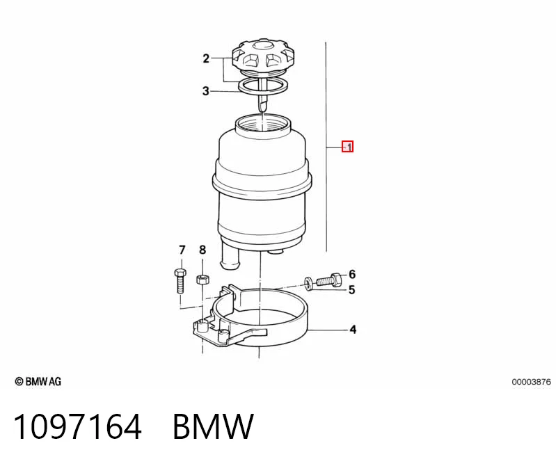 1097164 BMW Zbiornik płynu wspomagania