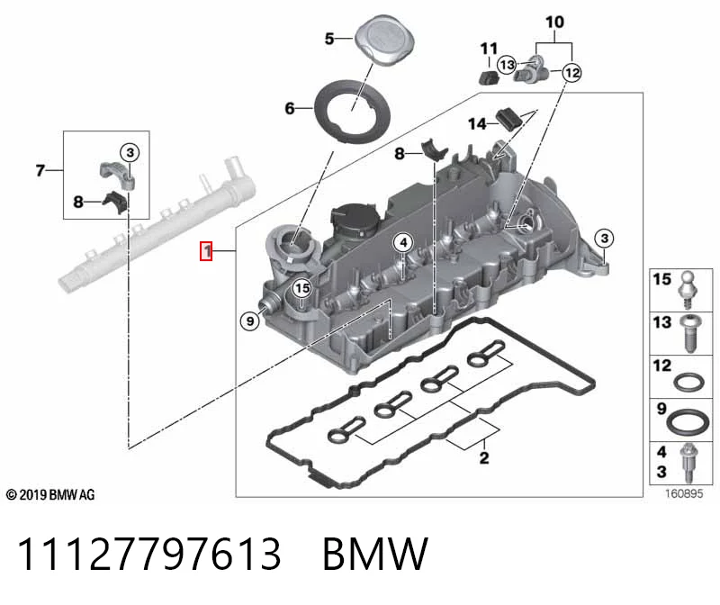 11127797613 BMW Pokrywa zaworowa