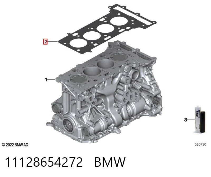 11128654272 BMW Uszczelka głowicy cylindrów