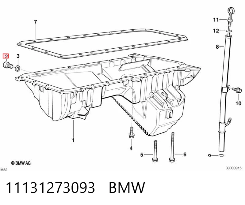 11131273093 BMW Korek miski olejowej silnika