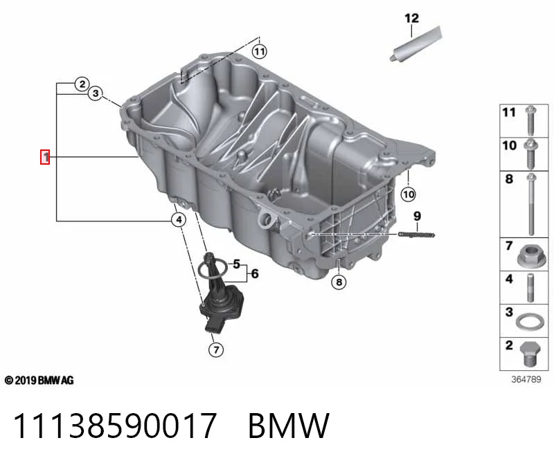 11138590017 BMW Miska olejowa silnika