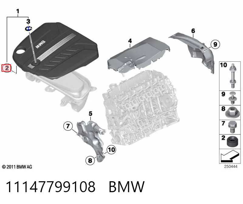 11147799108 BMW Wspornik (uchwyt) tłumika tylny