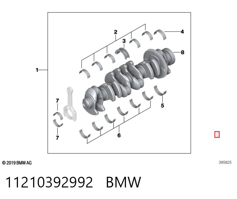11210392992 BMW Wał korbowy silnika