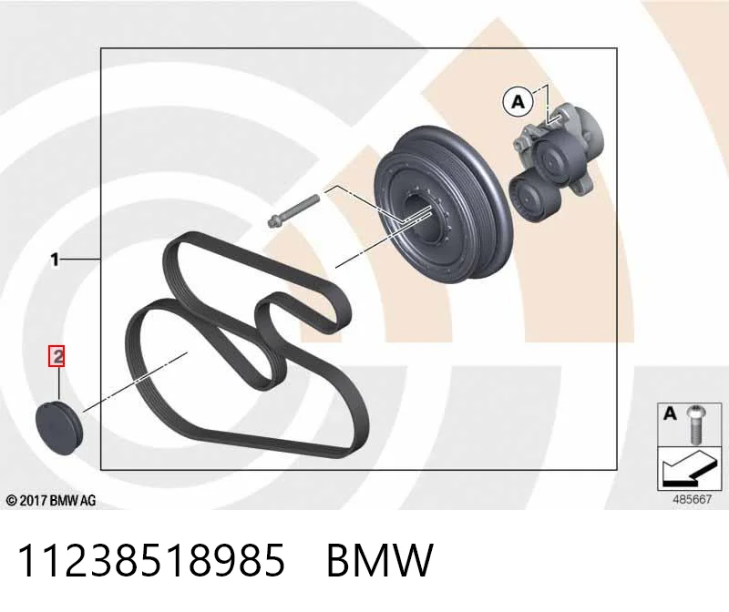 11238518985 BMW Kołpak do obręczy koła