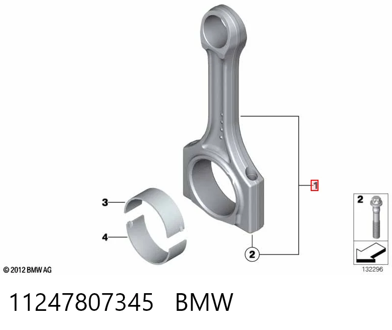 11247807345 BMW Korbowód tłoka silnika