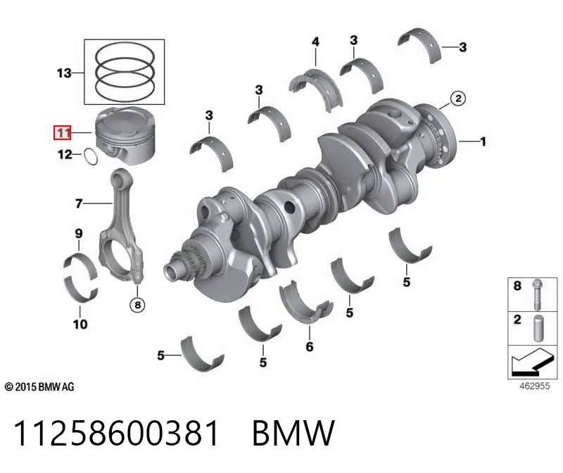 11258600381 BMW Napinacz łańcucha rozrządu