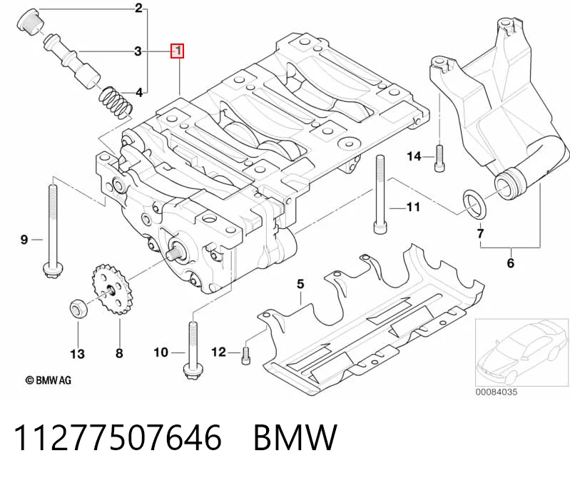 11277507646 BMW Pompa oleju