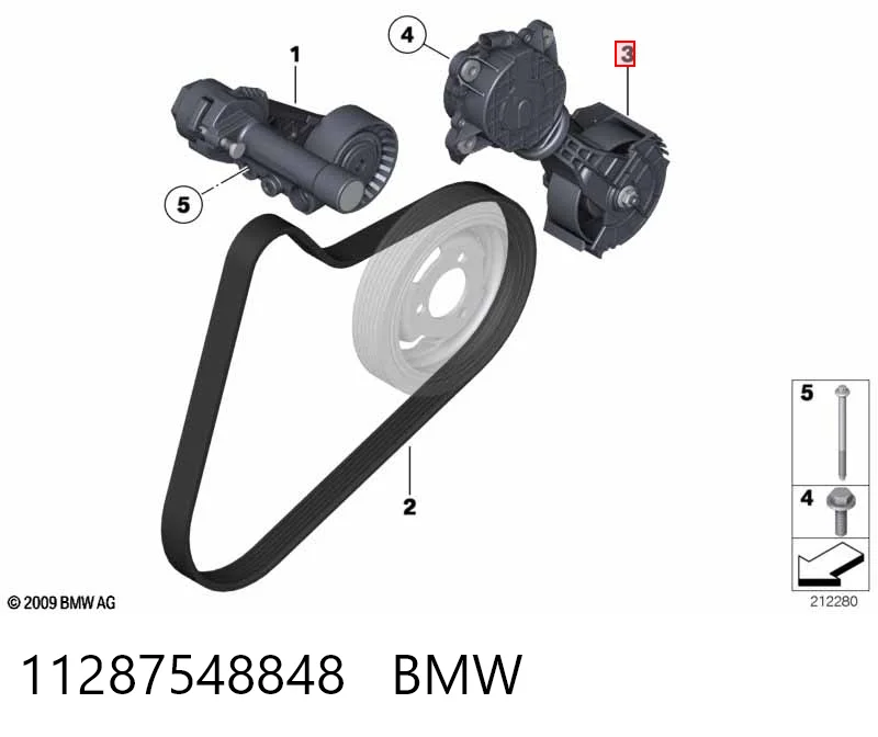 11287548848 BMW Napinacz paska napędowego
