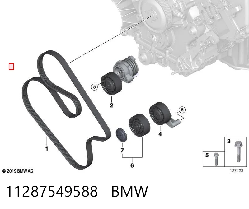 11287549588 BMW Napinacz paska napędowego