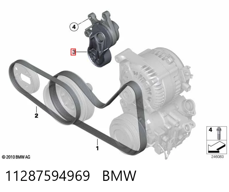 11287594969 BMW Napinacz paska napędowego