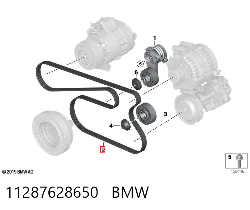 11287628650 BMW Pas napędowy mechanizmów