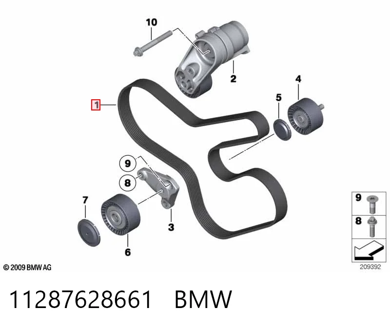 11287628661 BMW Pas napędowy mechanizmów