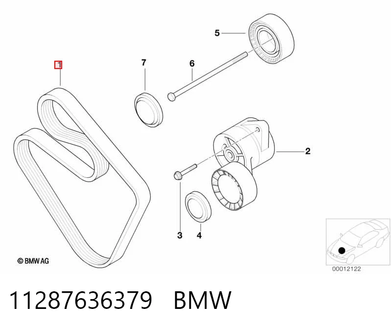 11287636379 BMW Pas napędowy mechanizmów