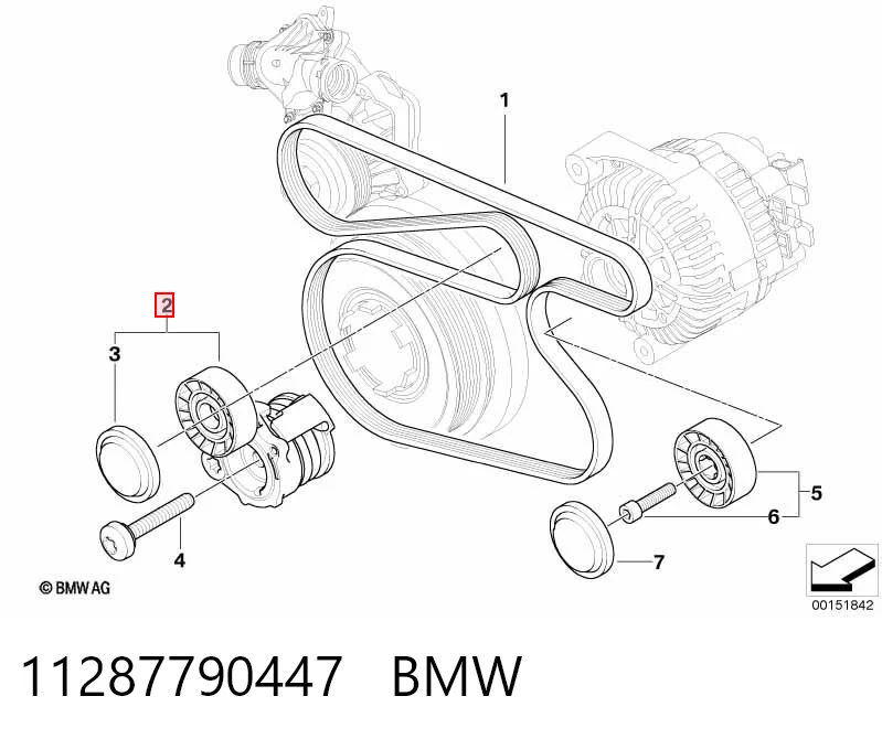 11287790447 BMW Napinacz paska napędowego