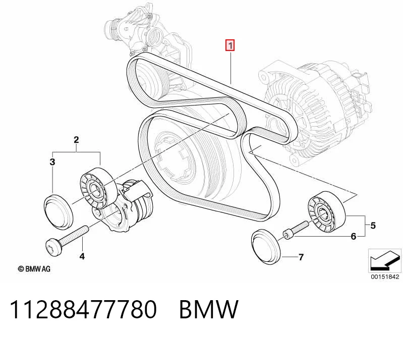 11288477780 BMW Pas napędowy mechanizmów