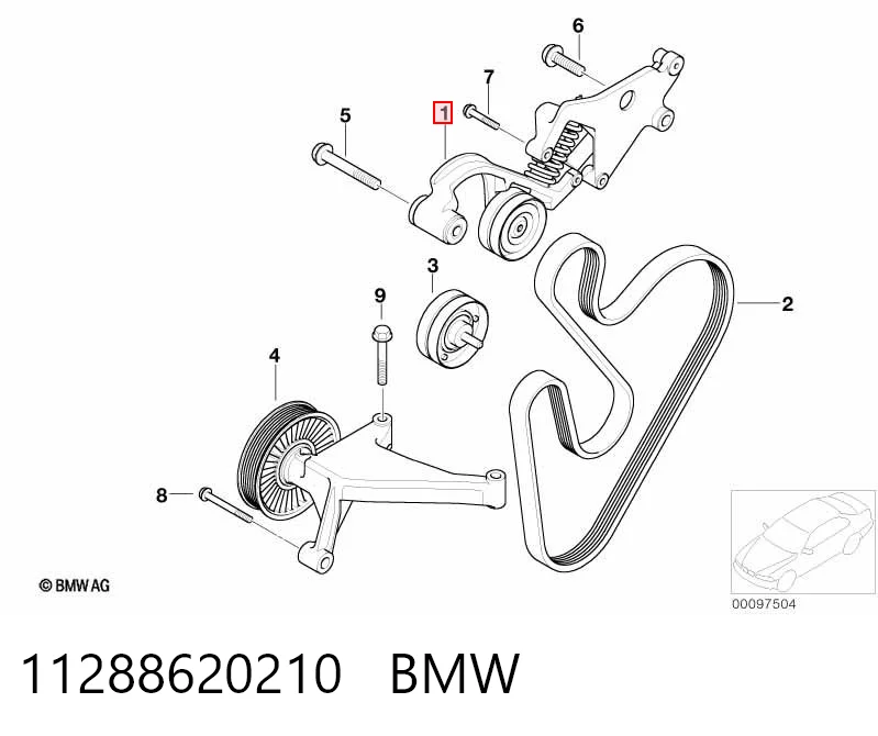 11288620210 BMW Napinacz paska napędowego