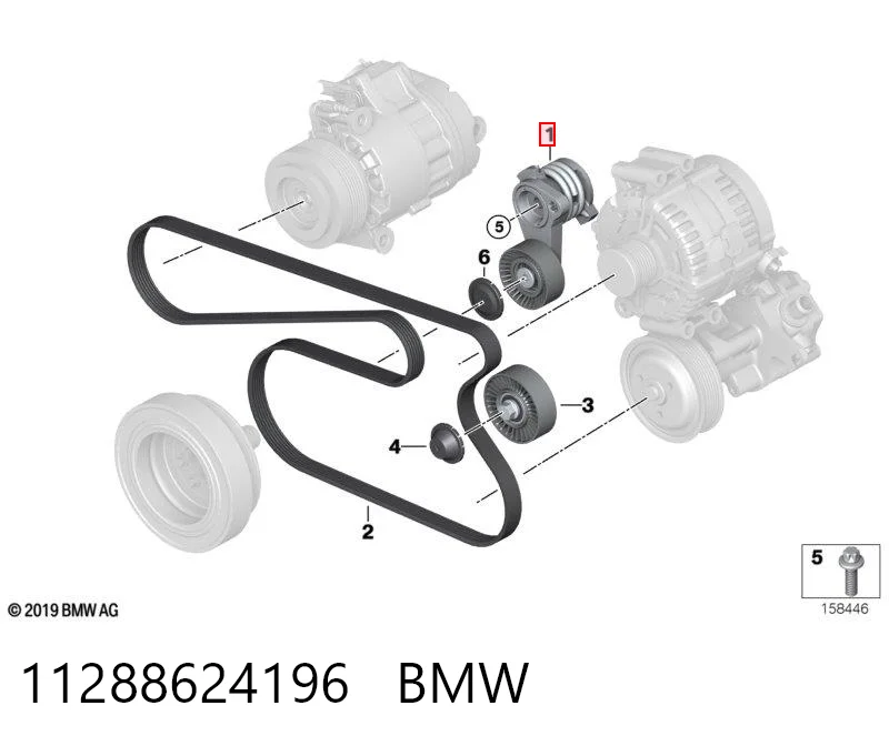 11288624196 BMW Napinacz paska napędowego