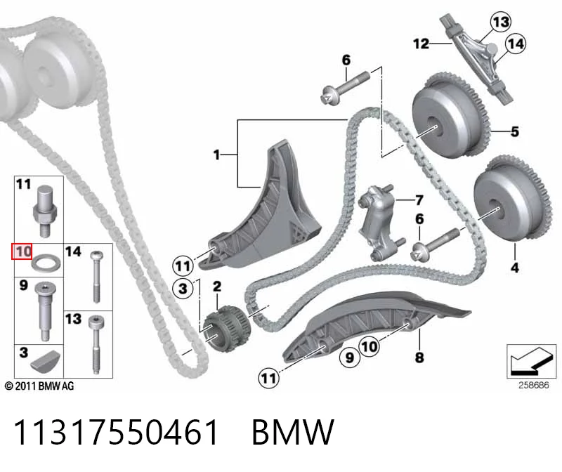 11317550461 BMW Uszczelka korka miski olejowej