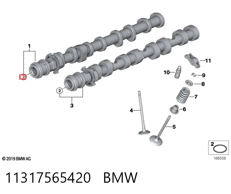 11317565420 BMW Uszczelniacz wałka rozrządu silnika