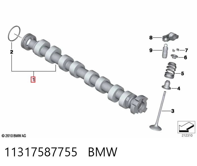 Wał rozrządu silnika ssący, dolotowy Peugeot 408 RUSSIA sedana (2010 - 2026) cena, od 182,78 USD