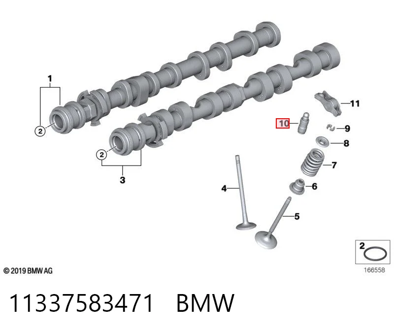  Kompensator hydrauliczny (popychacz hydrauliczny), popychacz zaworu BMW X5 