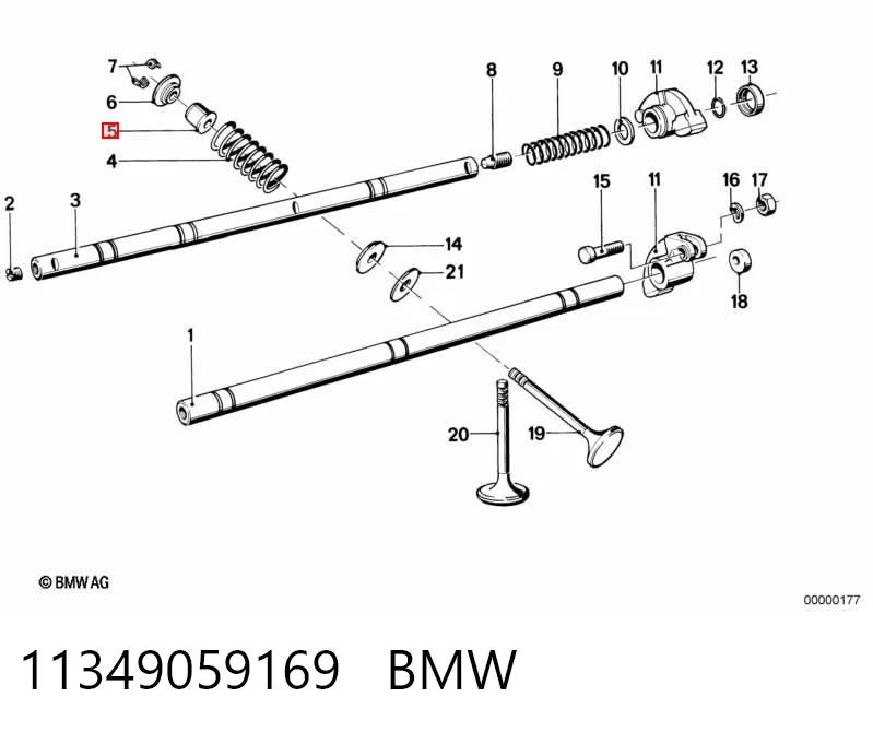 Uszczelniacz zaworu dolotowego/wylotowego, zestaw na silnik 7553637 VAG