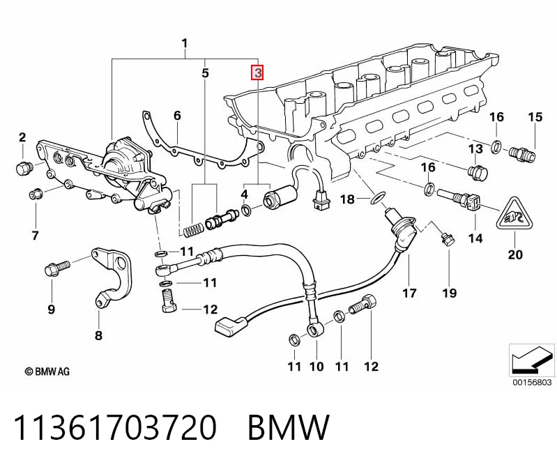 11361703720 BMW Zawór elektromagnetyczny faz rozrządu