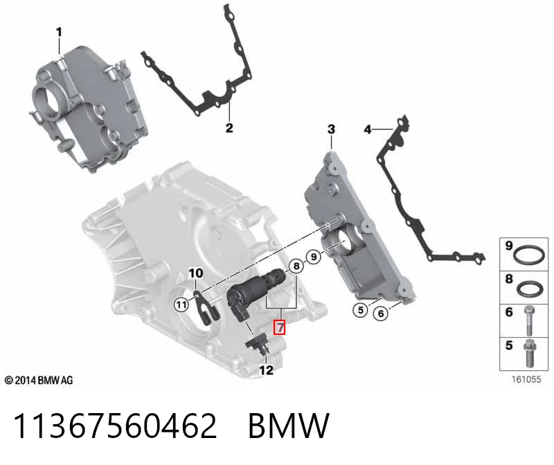 11367560462 BMW Zawór elektromagnetyczny faz rozrządu