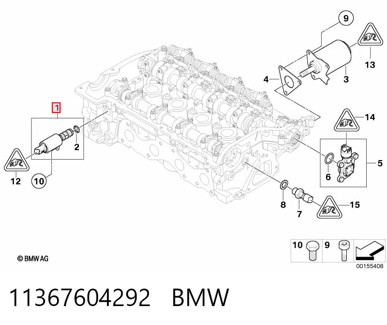 11367604292 BMW Zawór elektromagnetyczny faz rozrządu