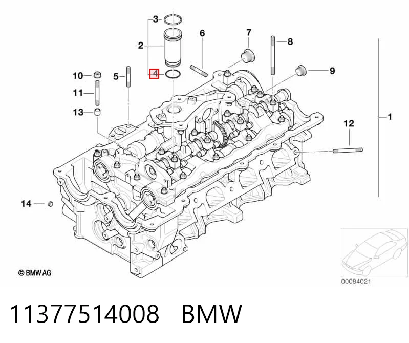 11377514008 BMW Pierścień uszczelniający gniazda świecy