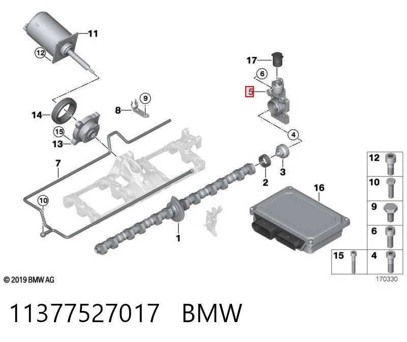 11377527017 BMW Czujnik położenia wałka rozrządu