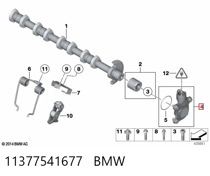 11377541677 BMW Czujnik położenia wałka rozrządu