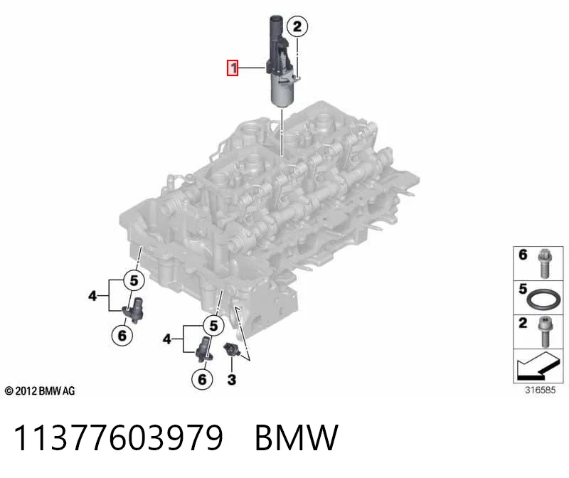 11377603979 BMW Regulator faz rozrządu