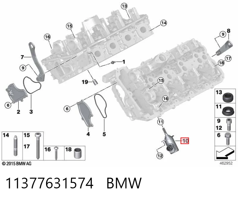 11377631574 BMW Zawór elektromagnetyczny faz rozrządu
