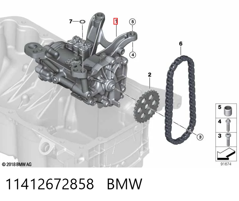 11412672858 BMW Pompa oleju