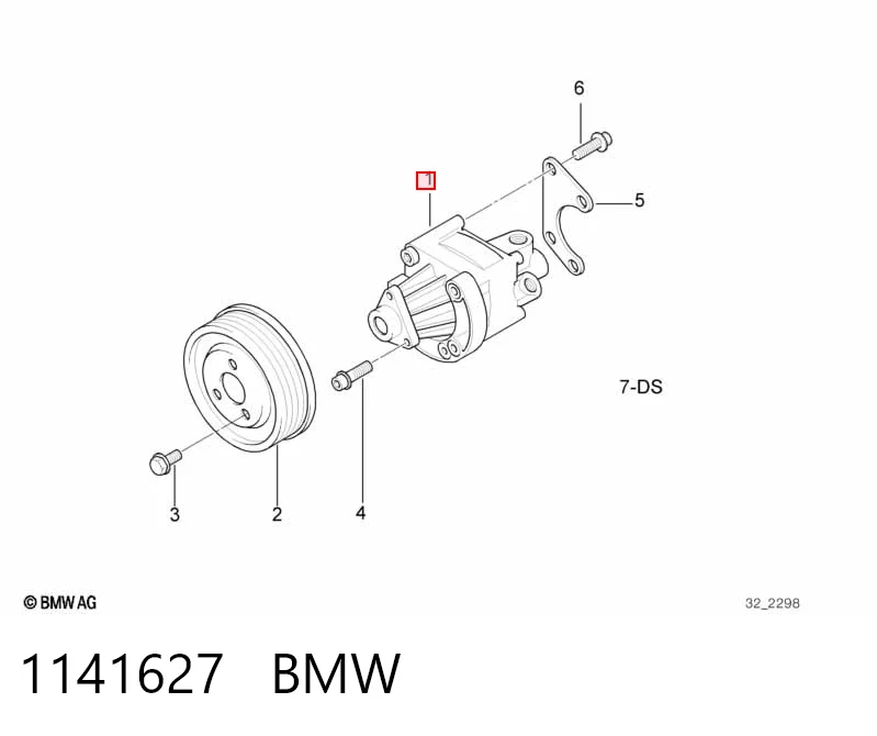 1141627 BMW Pompa wspomagania hydraulicznego kierownicy