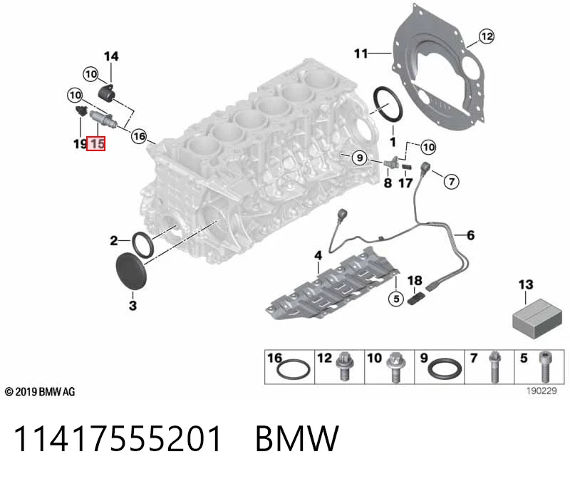 11417555201 BMW Zawór elektromagnetyczny faz rozrządu