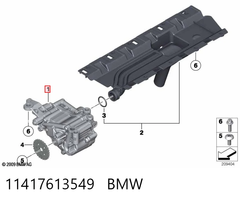 11417613549 BMW Pompa oleju