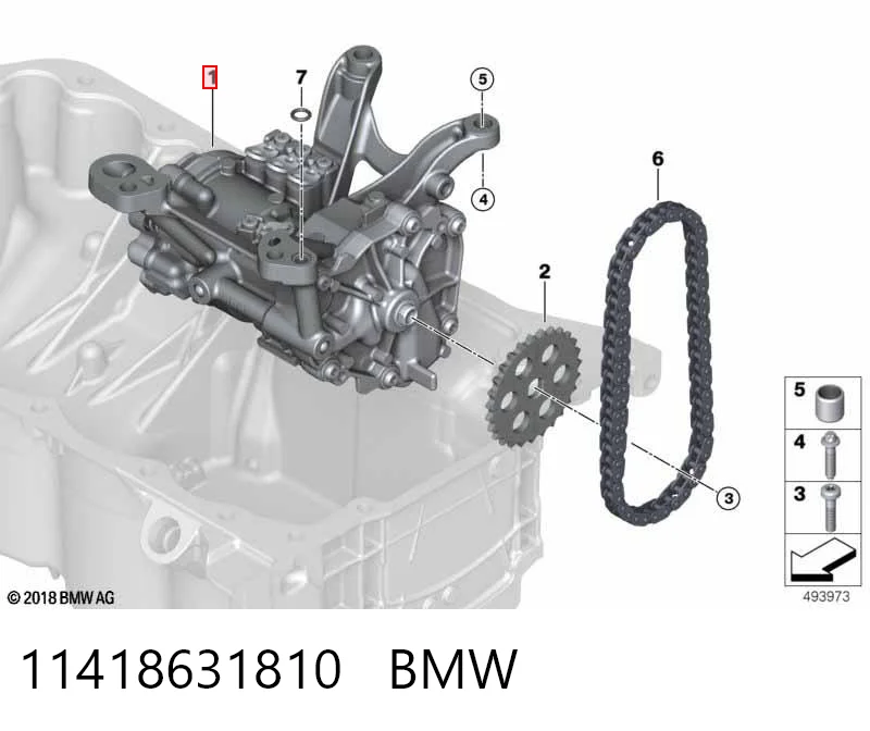 11418631810 BMW Pompa oleju