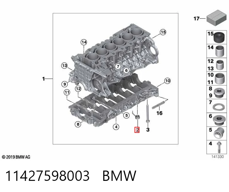 11427598003 BMW Filtr oleju