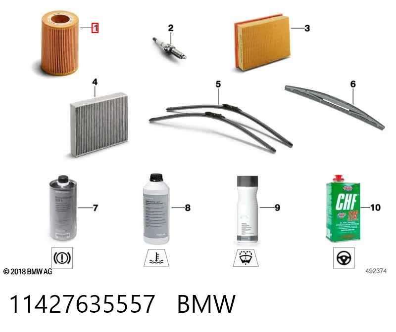 11427635557 BMW Filtr oleju