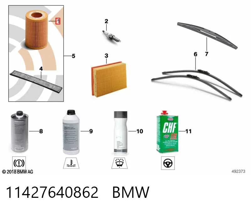 11427640862 BMW Filtr oleju