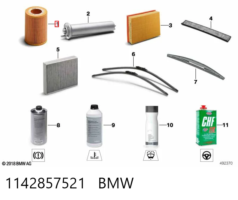 1142857521 BMW Filtr oleju
