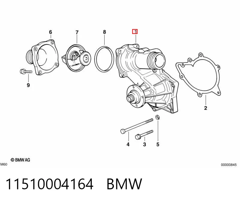 11510004164 BMW Pompa chłodząca wodna
