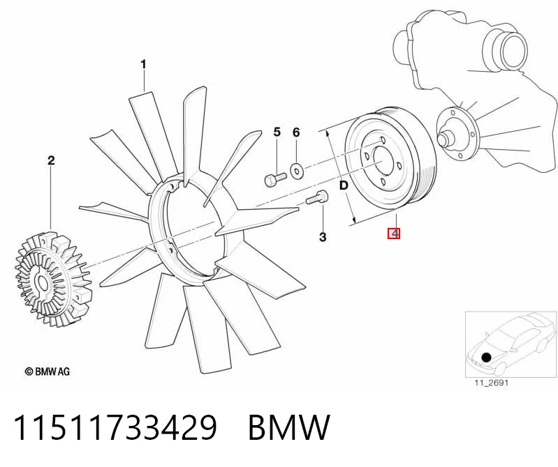 11511733429 BMW