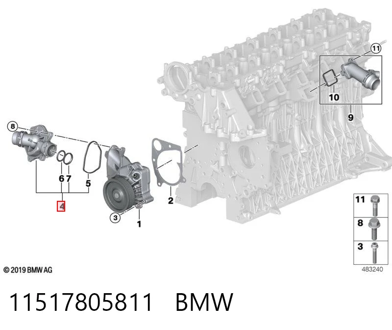 11517805811 BMW Termostat