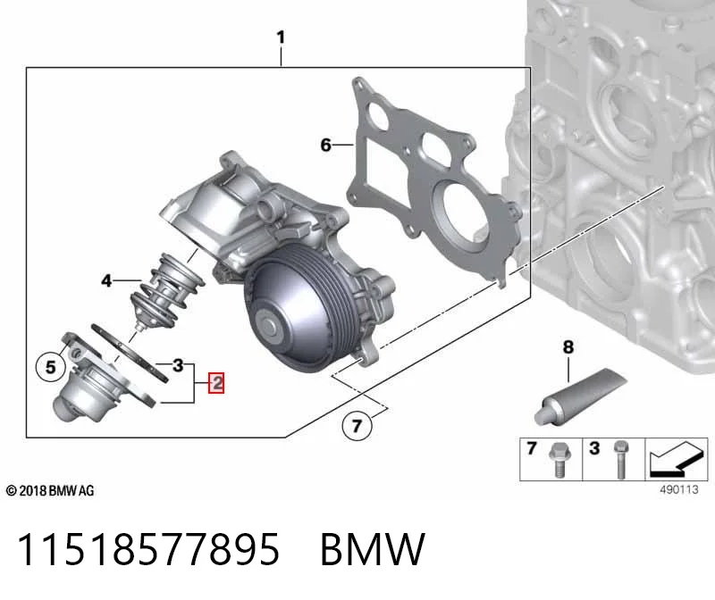11518577895 BMW Termostat