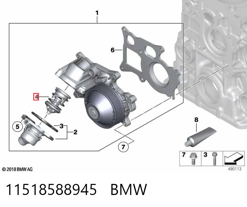 11518588945 BMW Termostat
