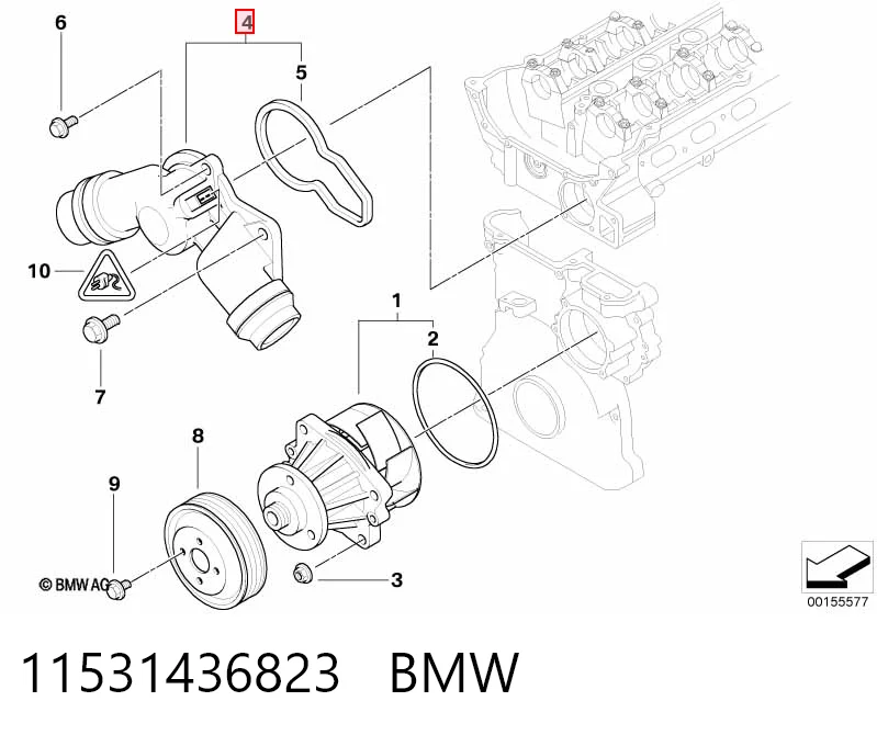 11531436823 BMW Termostat